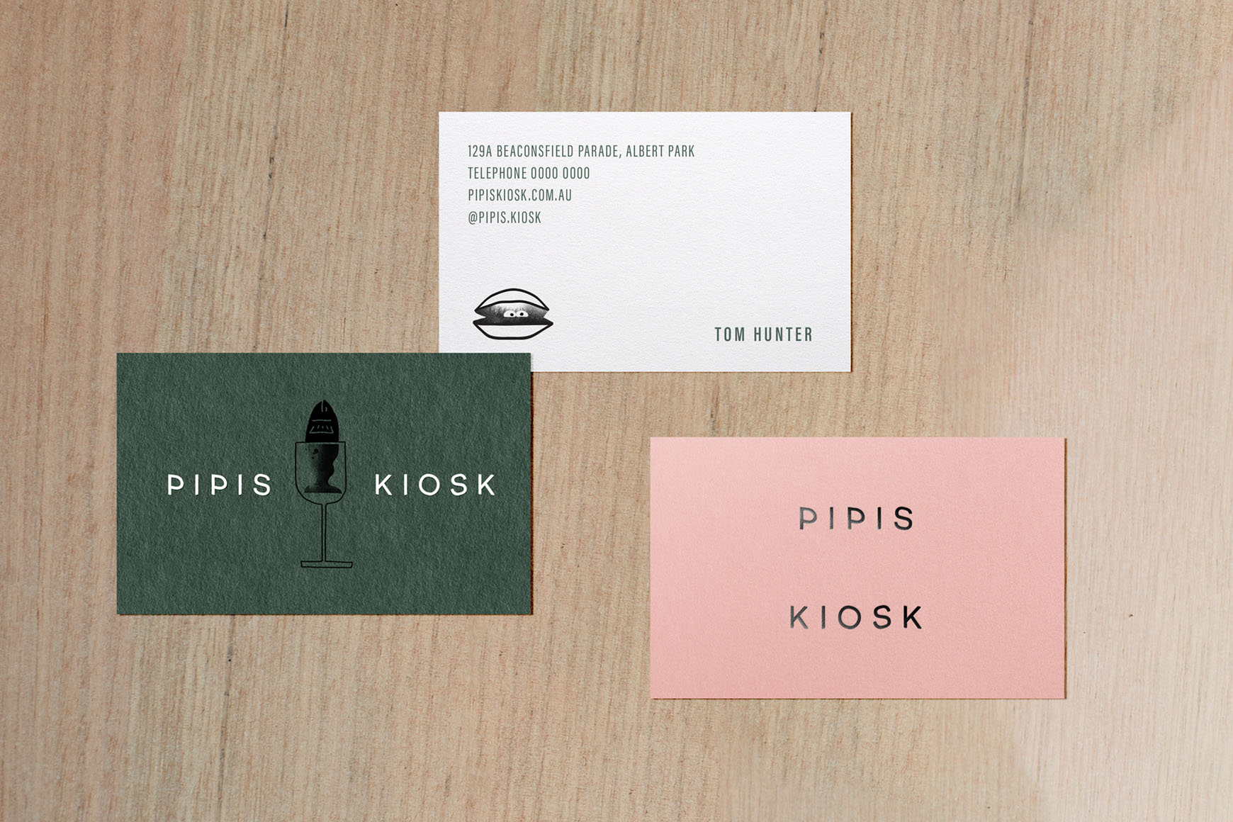 Pipis Kiosk — Business Card Suite