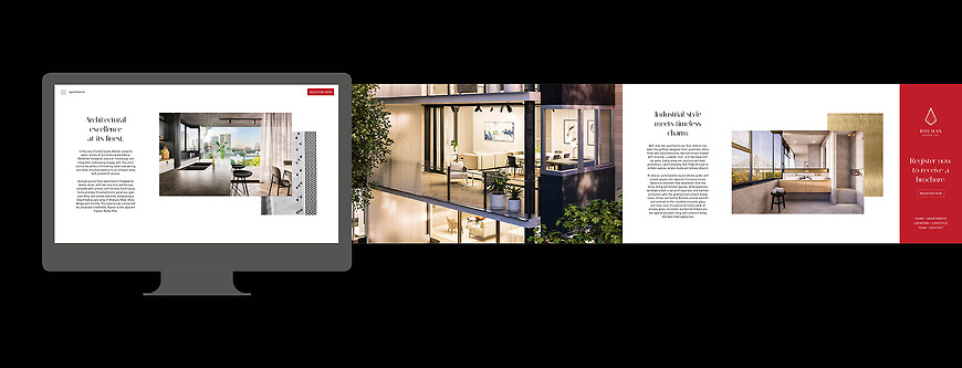 Holman, Kangaroo Point Apartments - Website by Small & Co