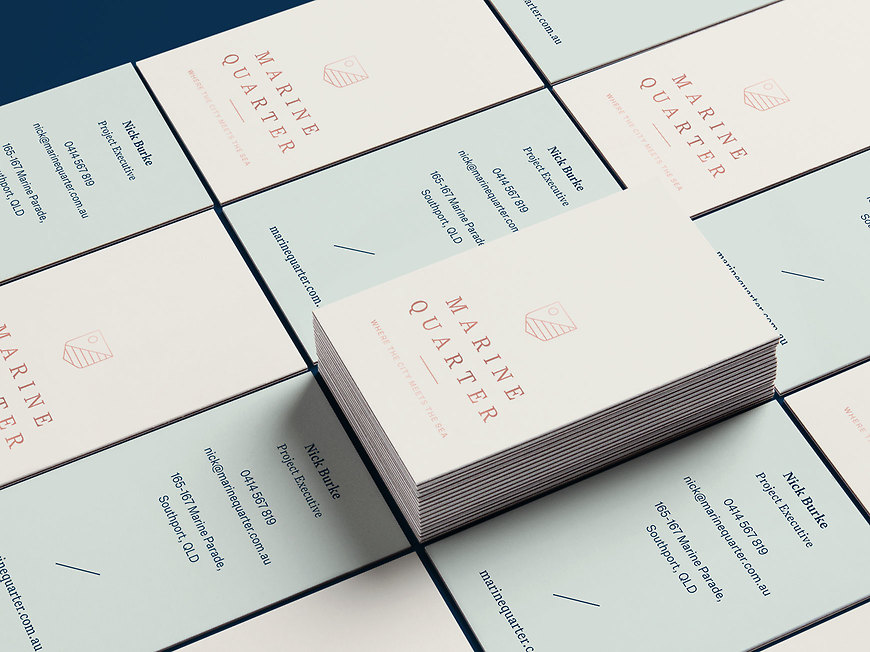 Marine Quarter, Southport Apartments - Sales Agent Business Cards by Small & Co