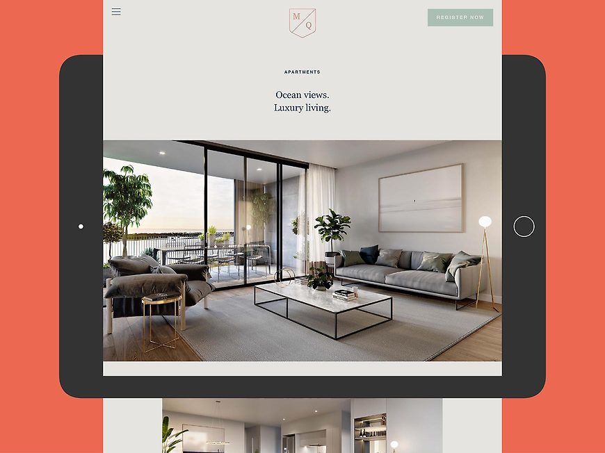 Marine Quarter, Southport Apartments - Website by Small & Co
